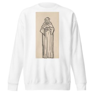 Monnik met boek by Reinier Willem Petrus de Vries Sweatshirt
