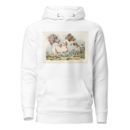 Two dogs and two dog heads by Henry Thomas Alken Hoodie
