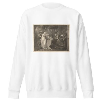 Hamlet; Act IV, Scene V, Elsinore — King, Queen, Laertes, Ophelia, etc. by Benjamin West Sweatshirt