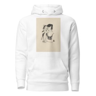 Two women drinking by Jean-Louis Boussingault Hoodie
