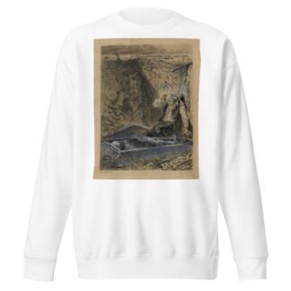 Fauchelevent ouvre le cercueil. Les Cimetières prennent ce qu’on leur donne by Alphonse Marie De Neuville Sweatshirt