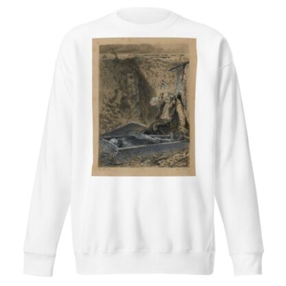 Fauchelevent ouvre le cercueil. Les Cimetières prennent ce qu’on leur donne by Alphonse Marie De Neuville Sweatshirt