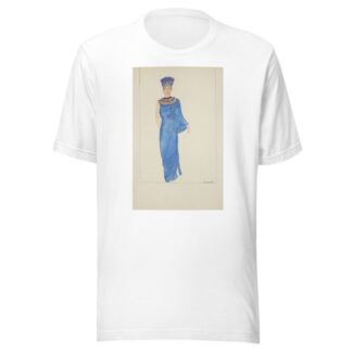 The Sun and I: Blue gown with beaded patterned neckline by B. House T-Shirt