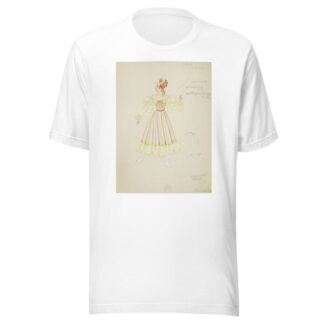 Pirates of Penzance: Isabel. Brown striped gown with yellow sleeves and hem by Alex Jones T-Shirt