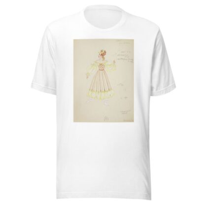 Pirates of Penzance: Isabel. Brown striped gown with yellow sleeves and hem by Alex Jones T-Shirt
