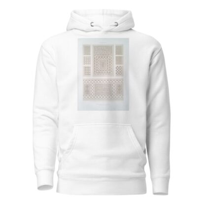 Arabesques; grillages en bois tourné, avec inscriptions koufiques by Émile Prisse d'Avennes Hoodie