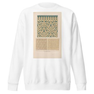 Steingitter und an dere Sculptur-Verzierungen aus der Moschee Mahammed ge Woalli zu Kairo by Friedrich Maximilian Hessemer Sweatshirt