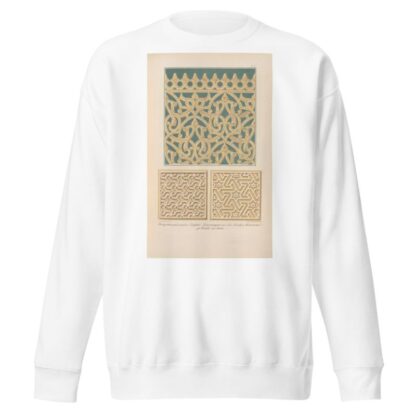 Steingitter und an dere Sculptur-Verzierungen aus der Moschee Mahammed ge Woalli zu Kairo by Friedrich Maximilian Hessemer Sweatshirt
