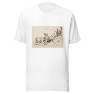 Japan, depicted as a soldier, rides in a wagon with and courts a woman representing China by William Henry Walker T-Shirt