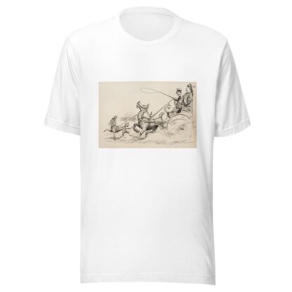 Japan, depicted as a soldier, rides in a wagon with and courts a woman representing China by William Henry Walker T-Shirt