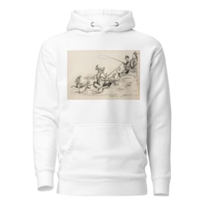Japan, depicted as a soldier, rides in a wagon with and courts a woman representing China by William Henry Walker Hoodie