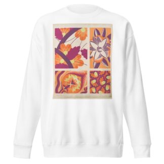 Four plant form compositions by André Durenceau Sweatshirt