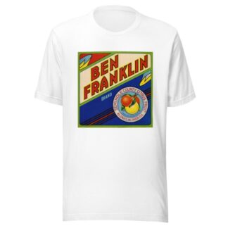 Ben Franklin Brand Citrus Label by Anonymous T-Shirt