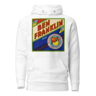 Ben Franklin Brand Citrus Label by Anonymous Hoodie