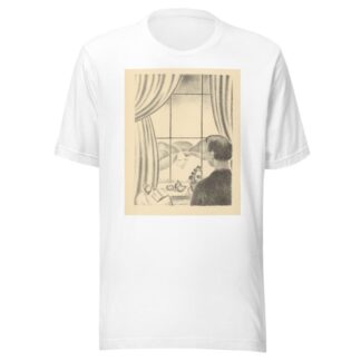 The painter in front of his window by Gustave Van de Woestijne T-Shirt