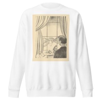 The painter in front of his window by Gustave Van de Woestijne Sweatshirt
