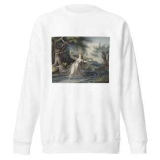 Hamlet, IV, 7, Ophelia falling into the water by Johann Heinrich Ramberg Sweatshirt