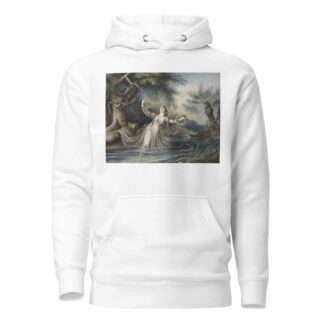 Hamlet, IV, 7, Ophelia falling into the water by Johann Heinrich Ramberg Hoodie