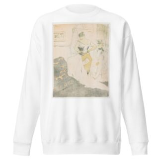 Elles, Woman In A Corset by Henri de Toulouse-Lautrec Sweatshirt