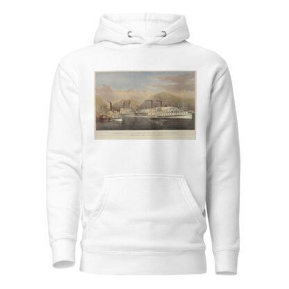 American steamboats on the Hudson; passing the highlands by Currier & Ives. Hoodie