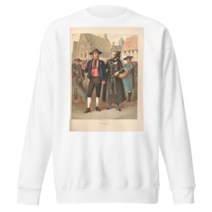 Deutsche Volkstrachten Pl.46 by Albert Kretschmer Sweatshirt