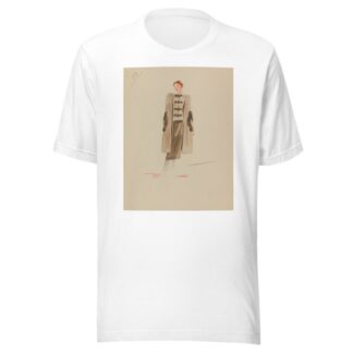 Cape beige à poches bordées de fourrure by Frol T-Shirt