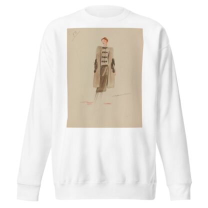 Cape beige à poches bordées de fourrure by Frol Sweatshirt