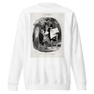 What the bourgeois calls a slight distraction by Honoré Daumier Sweatshirt