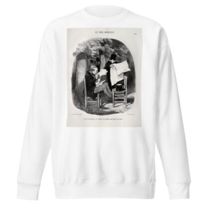What the bourgeois calls a slight distraction by Honoré Daumier Sweatshirt
