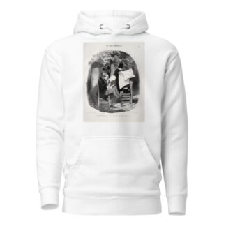 What the bourgeois calls a slight distraction by Honoré Daumier Hoodie