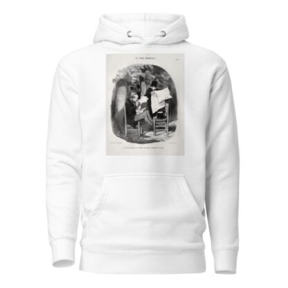 What the bourgeois calls a slight distraction by Honoré Daumier Hoodie