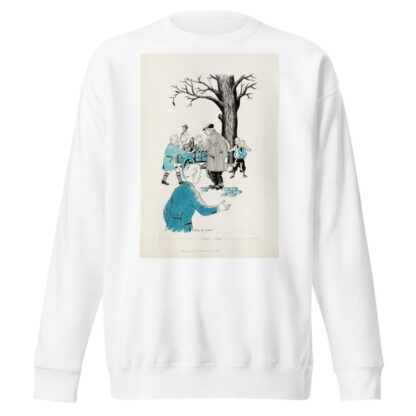 Jongens trekken aan een handkar by Eddy de Smet Sweatshirt