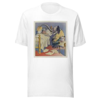 Sitting up with a sick friend by Louis Glackens T-Shirt