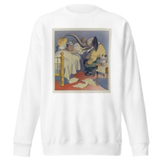 Sitting up with a sick friend by Louis Glackens Sweatshirt