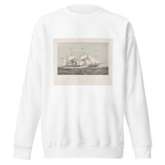 Schroefstoomschip Mariout et Hedjaz varend op zee Pijroscaphes en Fer à Helice Mariout et Hedjaz by Johan Conrad Greive Sweatshirt