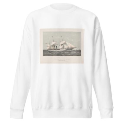 Schroefstoomschip Mariout et Hedjaz varend op zee Pijroscaphes en Fer à Helice Mariout et Hedjaz by Johan Conrad Greive Sweatshirt