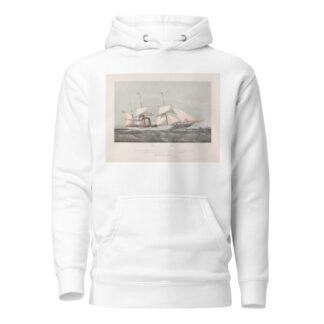 Schroefstoomschip Mariout et Hedjaz varend op zee Pijroscaphes en Fer à Helice Mariout et Hedjaz by Johan Conrad Greive Hoodie