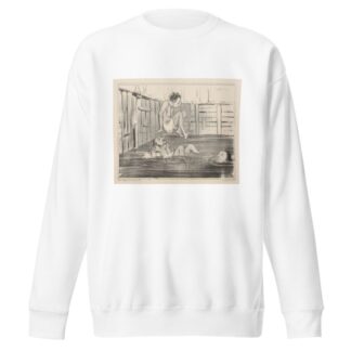 False position by Honoré Daumier Sweatshirt