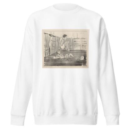 False position by Honoré Daumier Sweatshirt