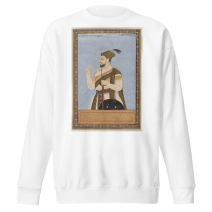 Portret van Sultan Mahmud, zoon van Ibrahim Adil-shah na zijn vader is hij heerser over Bijapur geweest by Anonymous Sweatshirt