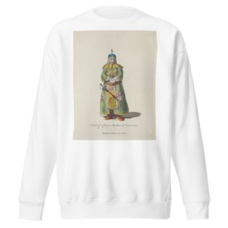 Habit of a Chinese mandarin of war in 1700. Mandarin de guerre de la Chine. by Charles Grignion Sweatshirt