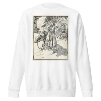 The girl drove the heifer out to graze by Noel Nisbet Sweatshirt