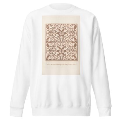 Marmor Mosaik als Wandbekleidung in der Moschee Gismahs zu Kairo 2 by Friedrich Maximilian Hessemer Sweatshirt