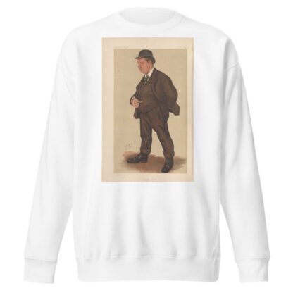 Sports, Miscellaneous; Rugby; ‘Rugby Union’, Mr. G. Rowland Hill, February 1, 1890 by Leslie Matthew Ward Sweatshirt