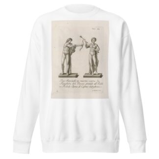 Due Fanciulli in marmo, sopra la Ringhira del Vivaio grande all’Isolotto in Boboli by Gaetano Vascellini Sweatshirt
