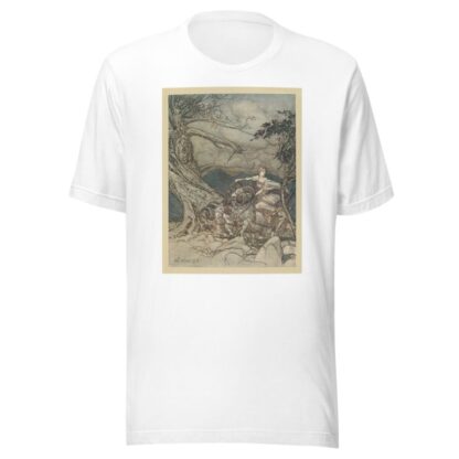 Fricka approaches in anger by Arthur Rackham T-Shirt