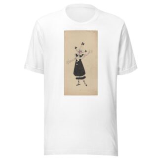 43-French Clowns-Girls by Will R. Barnes T-Shirt