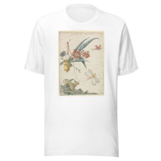 Floral Design with Dog and Insects by Giacomo Cavenezia T-Shirt