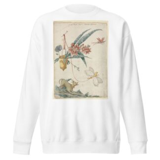 Floral Design with Dog and Insects by Giacomo Cavenezia Sweatshirt