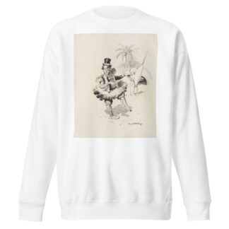 A black man in native dress laughs at another who has mixed native with Western dress. by William Henry Walker Sweatshirt